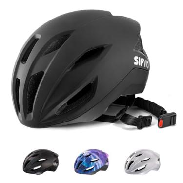 Imagem de Capacete de bicicleta adulto, SIFVO Road Bike ajustável 55-58 cm, fivela magnética, capacete de bicicleta leve para homens e mulheres