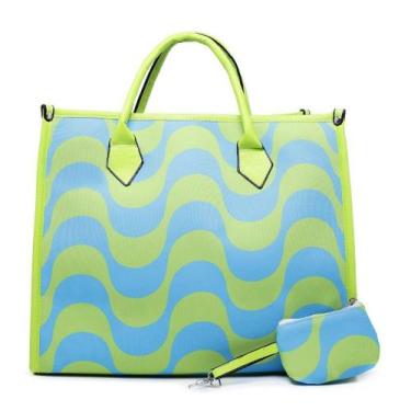 Imagem de MAXI Bolsa sacola unisex praia Copacabana ze carioca - NoBrand, Verde