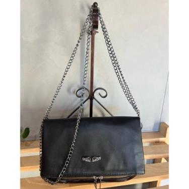 Imagem de Bolsa Carteira festa Clutch Rock Dobrável Alças removível em corrente 