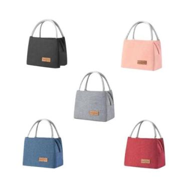 Imagem de Bolsa Térmica Portátil Feminina Para Almoço, Bolsa Refrigerada Transve