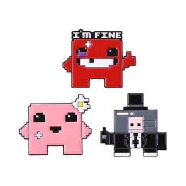 Imagem de Deltarune Susie Kris Big Eyed Monster RPG Game Characters Enamel Pins 