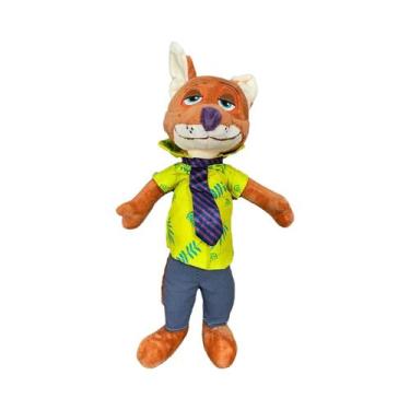 Imagem de Brinquedo De Pelúcia Zootopia Disney Nick Wilde Judy Hopps Boneco De A