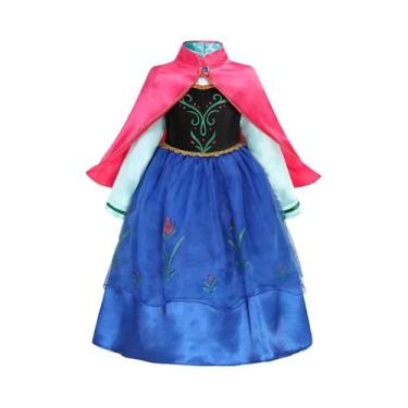 Imagem de Fantasia De Princesa Elsa Anna Para Meninas, Vestido Da Rainha Da Neve