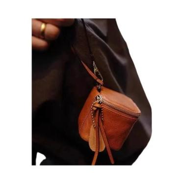 Imagem de Bolsa De Chaves Retro De Grande Capacidade Com Textura De Couro, Bolsa