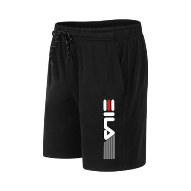 Imagem de Shorts Masculinos De Corrida Em Malha Respirável De Secagem Rápida Par