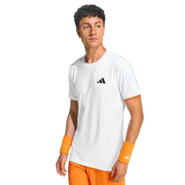 Imagem de Camiseta Adidas Tennis Climacool Freelift Pro Branca-GGG