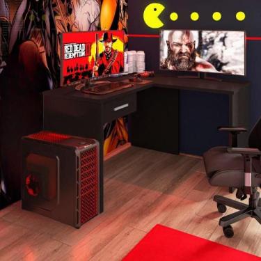 Imagem de Mesa Gamer DRX 9000 Com Kit Extensor Para Escritório Estudos - - Móvei