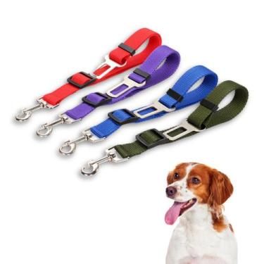 Imagem de Cinto Segurança Universal Pet Coleira Todos os Veículos Porte Cachorro