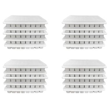 Imagem de Forma De Gelo Com Tampa Sem Bpa - 15 Unidades - - Plasnorthon, Branco
