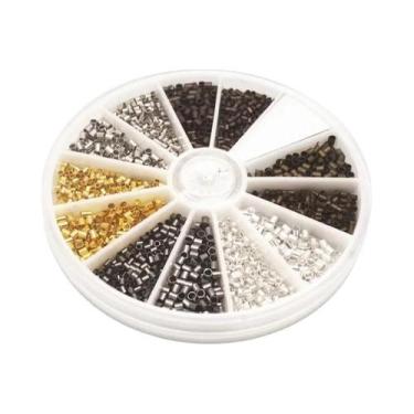 Imagem de Miçangas Tubulares De Crimpagem De Cores Mistas 1.5mm 2.0mm, Ponteiras