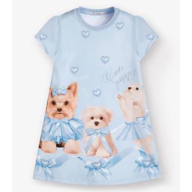 Imagem de Vestido Ponto Roma Trick Nick Azul, 2, Azul