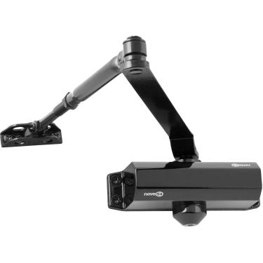 Imagem de Mola Aérea Para Portas Até 45kg Fechamento Automático Válvulas Amortecimento Nove54 Preto