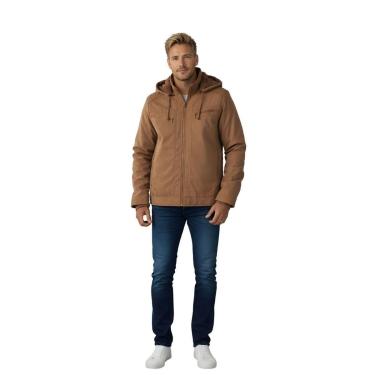 Imagem de Jaqueta Sarja Masculina Com Interna Revestida Tamanho:P;Cor:-Masculino