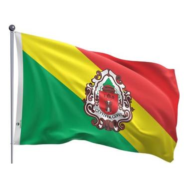 Imagem de Bandeira do Município de Embu das Artes Dupla Face Estampada Tamanho 7