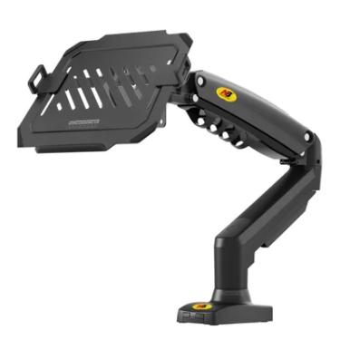 Imagem de Suporte Monitor Articulado Braço Pistão A Gás Nb-f80 + Bandeja Notebook Nbh-7bl