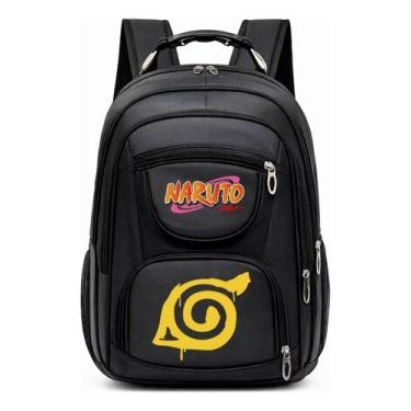 Imagem de Mochila Grande Com Alça de Aço Resistente e Estampa Infantil Anime Nin