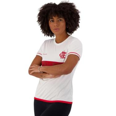 Imagem de Camisa Flamengo Feminina Approval Oficial Licenciada, Branco, m