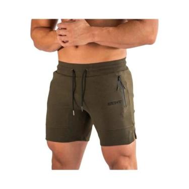 Imagem de Shorts de Corrida Masculino com Bolso e Zíper - Ideal para Academia, P