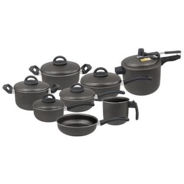 Imagem de Conjunto De Panelas Teflon 08 Peças Com Panela De Pressão - Fulgor, Ci