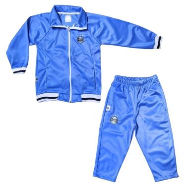 Imagem de Conjunto Infantil Grêmio Agasalho Jaqueta e Calça Azul