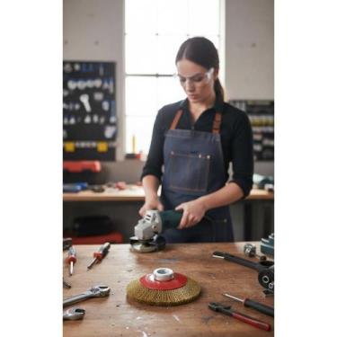 Imagem de Escova Aço P/ Esmerilhadeira 100mm M14 Limpa Metal - Congratulations S