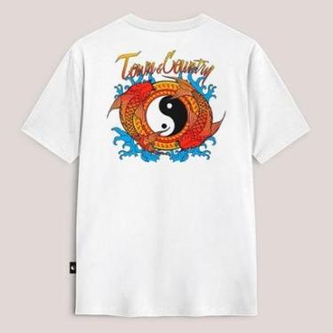 Imagem de Camiseta Town & Country Classic Koi Fish Branco-Masculino