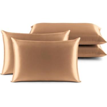 Imagem de 4 Fronhas Charmousse Seda Alto Brilho Anti Frizz Cetim - LuxBella, Car