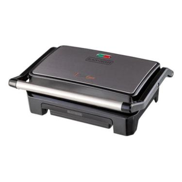 Imagem de Grill Elétrico Panini Con Prensa G1200 800w Inox Black+Decker 110V - B