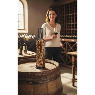 Imagem de Garrafa Porta Rolha Design Metal Elegante 2L Decorativa - Congratulati