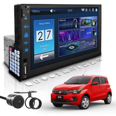 Imagem de Central Multimídia Universal Mp5 7 Polegadas Espelha Dvd Câm Fiat Mobi