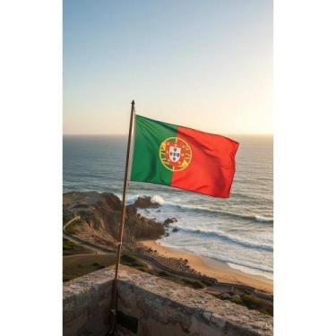 Imagem de Bandeira Portugal 1,50x0,90m Durável C/ Anilhas P/ Mastro - Congratula