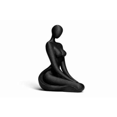 Imagem de Escultura Mulher Silhueta Sensual Moderna Decoração Cores Cor:Preto - 
