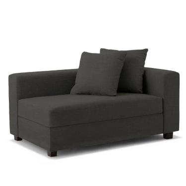 Imagem de Recamier Divã Aspen 1,60m Corino Preto- Inova Decorações 