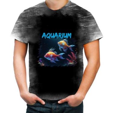 Imagem de Camiseta Desgaste Peixes no Aquário Translúcido Fish 1 - Kasubeck Stor