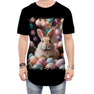 Imagem de Camiseta Longline Coelhinho da Páscoa Realista Real 1 - Kasubeck Store