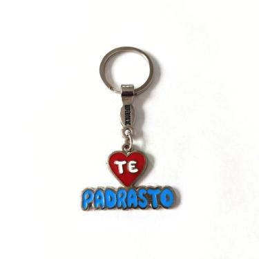 Imagem de Chaveiro Metal Lembrancinha Presente Te Amo Padrasto - Lojão Impérioma