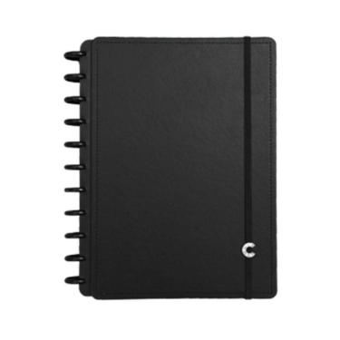 Imagem de Caderno Inteligente Black G+ 10 Divisórias Matérias Universitário Tamanho Grande com 140 Folhas Capa Dura 11 Discos G