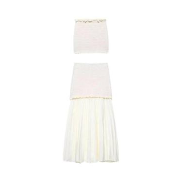Imagem de Conjunto De Moda Feminino Sexy E Elegante: Top Tubo Sem Mangas E Saia 