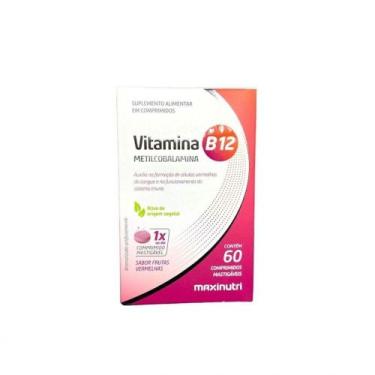 Imagem de Vitamina B12 Comprimidos Mastigáveis 60 Comp - MAXINUTRI