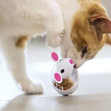 Imagem de Brinquedo de Rato para Alimentação Lenta e Petiscos para Gatos - Estím