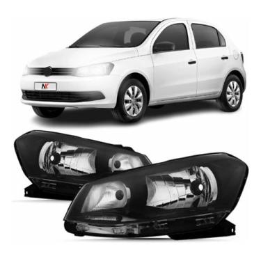 Imagem de Par Farol Dianteiro Gol G6 2013 2014 2015 2016 Foco Simples - NK