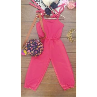Imagem de Macacão pink infantil - Alice moda