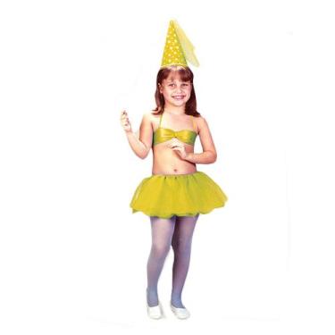 Imagem de Fantasia Fada Amarela Infantil Curta com Chapéu - Spook, M