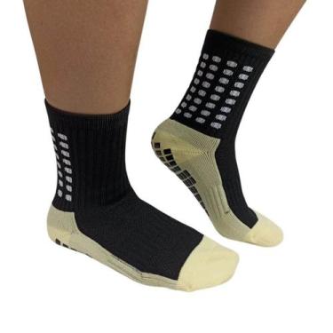 Imagem de Meião Unissex Futebol Prosocks Grip Preto/Amarelo, Preto, Amarelo, 37/