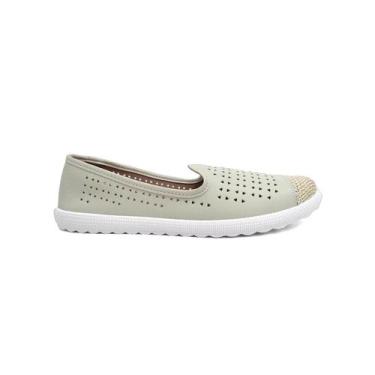 Imagem de Sapatilha Moleca Espadrille 5748.119 Branco/Cru, 35, Branco, Cru