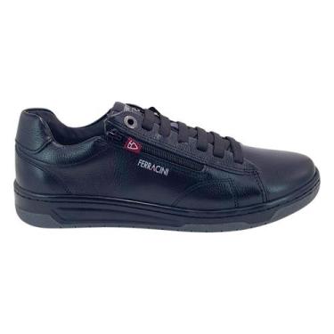 Imagem de Sapatenis Masculino Ferracini Casual Couro Original Ziper Calce Facil,