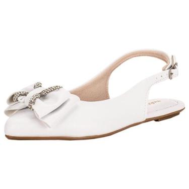 Imagem de Sapato infantil mule molekinha 2506638, Branco, 28
