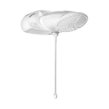 Imagem de Chuveiro Elétrico Top Jet Turbo Eletrônico 7500W de Parede com Pressurizador Integrado Branco Lorenzetti 220V