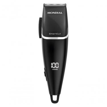 Imagem de Cortador de Cabelos Mondial Smartcut CR-11 Uso Doméstico Lâmina Aço Inoxidável Recarregável Preto Bivolt