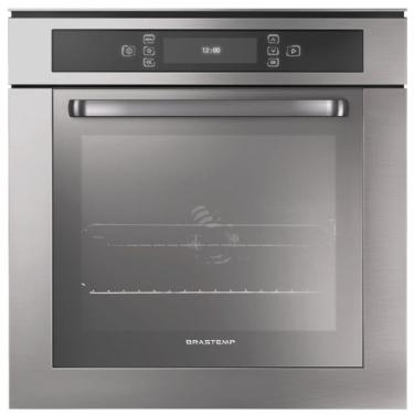 Imagem de Forno Elétrico de Embutir Brastemp BO260AR 67L Inox com Timer Digital e Controle de Temperatura 220V